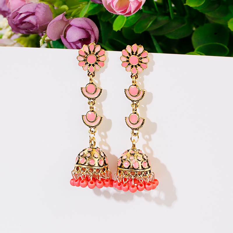 Indian Wedding Supply - Dân Tộc Dài Màu Hồng Hoa