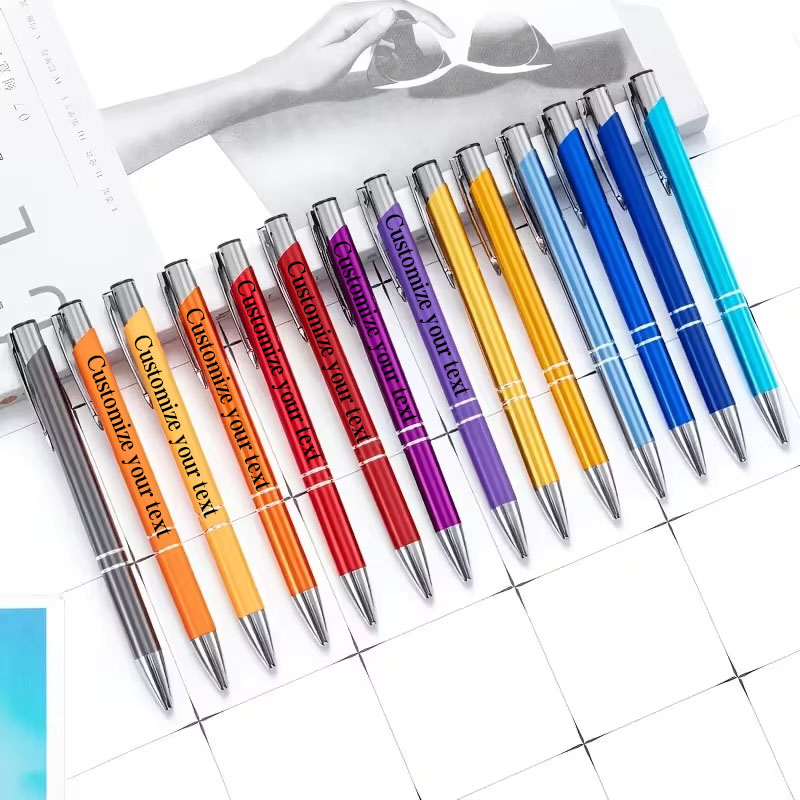 Wedding Supply Company - 9Pcs Retractable Ballpoint Pens with Metal