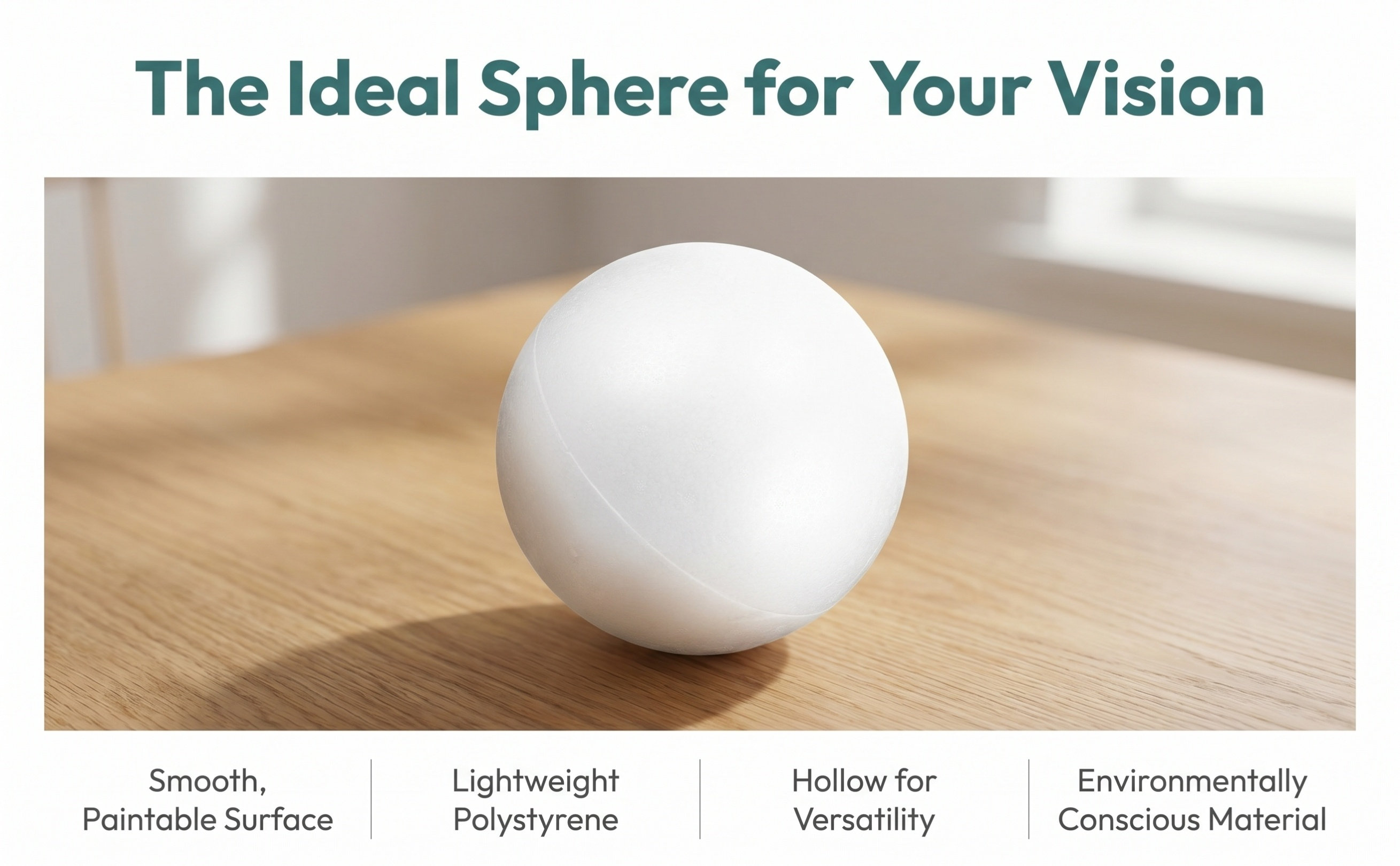Large White Foam Ball Smooth S - đánh giá và giá Wedding Supply Decor