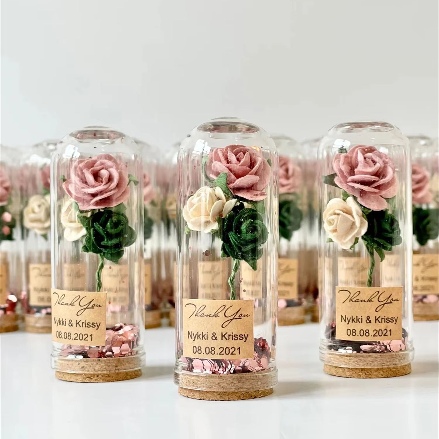 Gold Glitter Personalized Rose - đánh giá và giá Wedding Package Gold