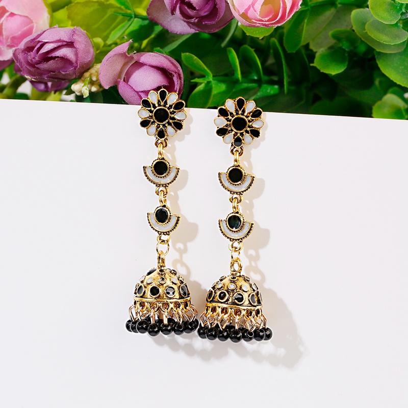 Dân Tộc Dài Màu Hồng Hoa Jhumk - đánh giá và giá Indian Wedding Supply