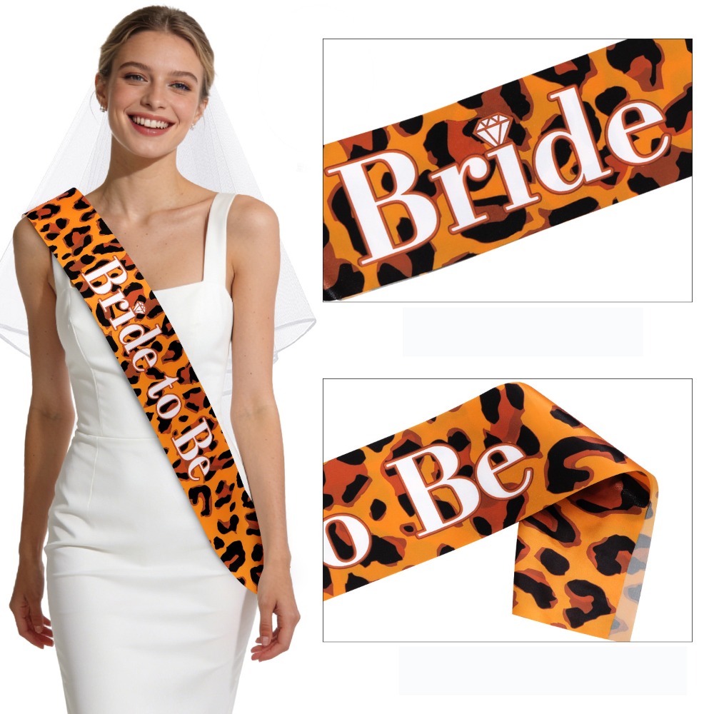 1 Piece Bride To Be Sash Leopa - đánh giá và giá Bride Tribe Sash