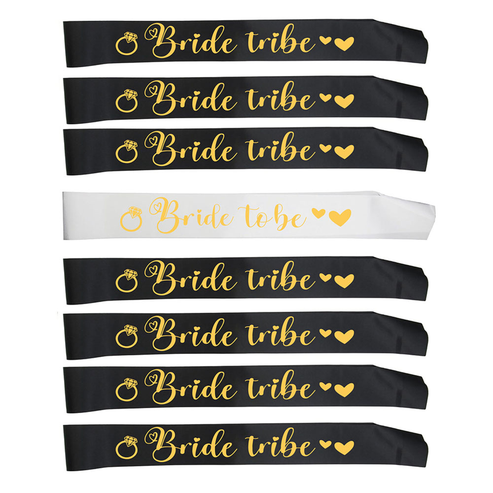 8pcs/Set Bride To Be Sash Team - đánh giá và giá Bride Tribe Sash