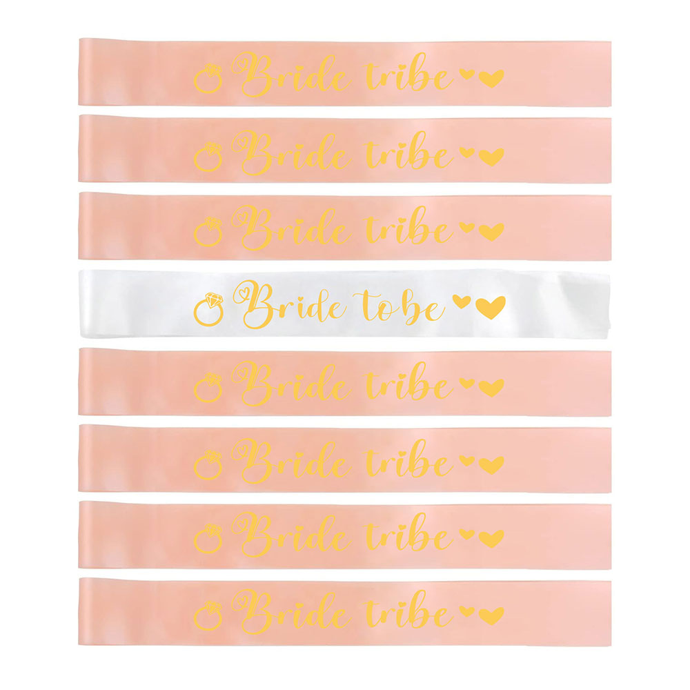 8pcs/Set Bride To Be Sash Team - đánh giá và giá Bride Tribe Sash